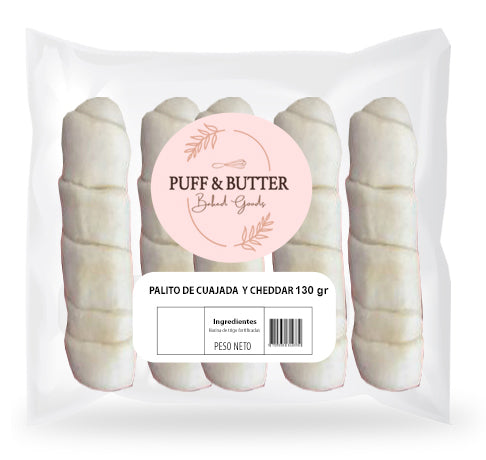 PAQUETE PALITO DE CUAJADA Y CHEDDAR 650 gr X 5 UNIDADES