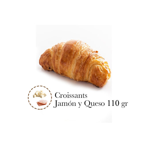 PAQUETE CROISSANTS DE JAMON Y QUESO X 5 UNIDADES 110GR