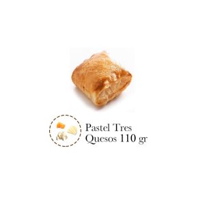 PASTEL HOJALDRADO TRES QUESOS 550 gr X 5 UNIDADES